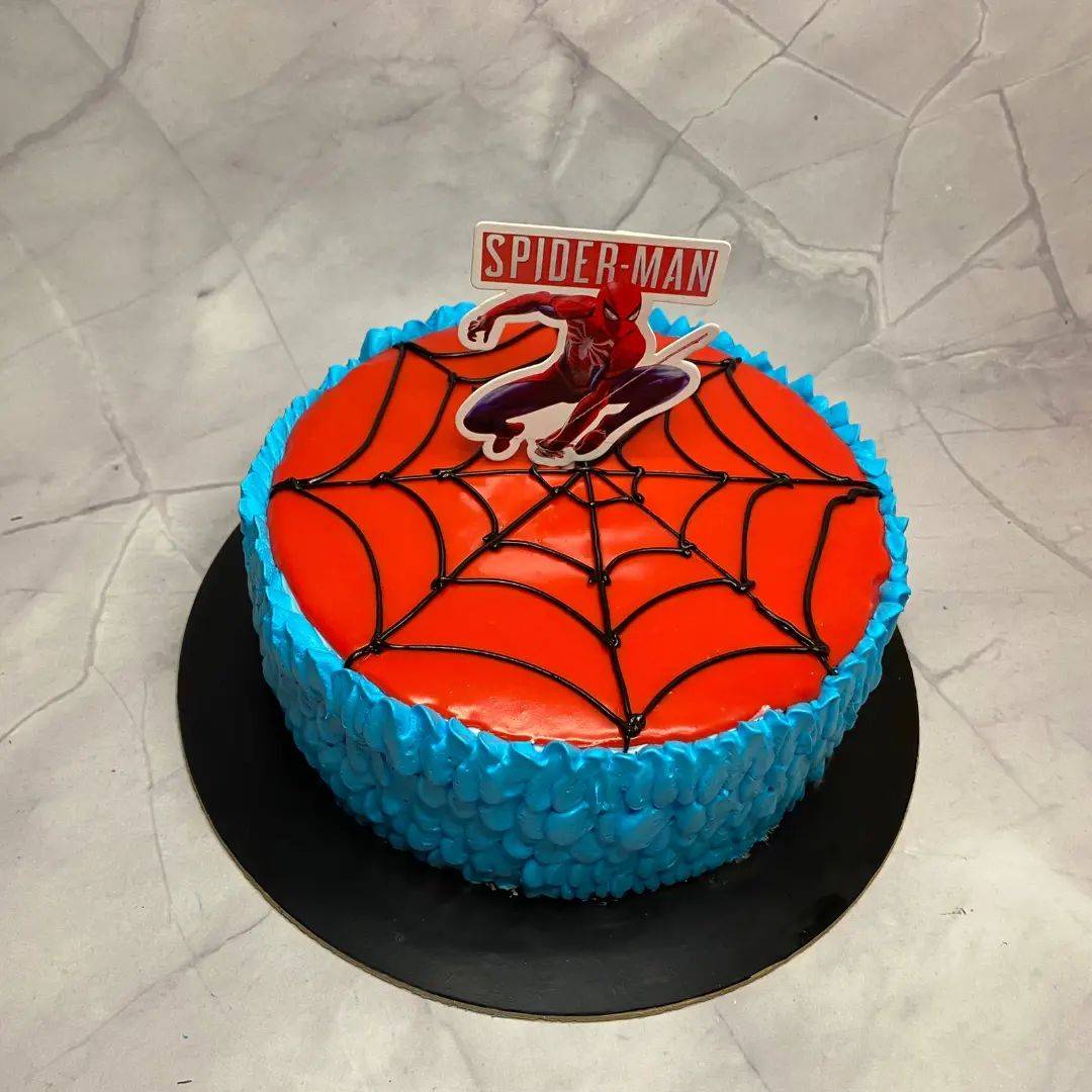 spiderman square buttercream birthday cake｜TikTok Search
